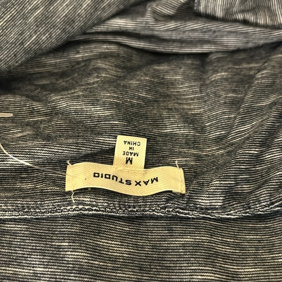 Max Studio Navy Ruffle Maxi Dress Size M - Picture 4 of 6